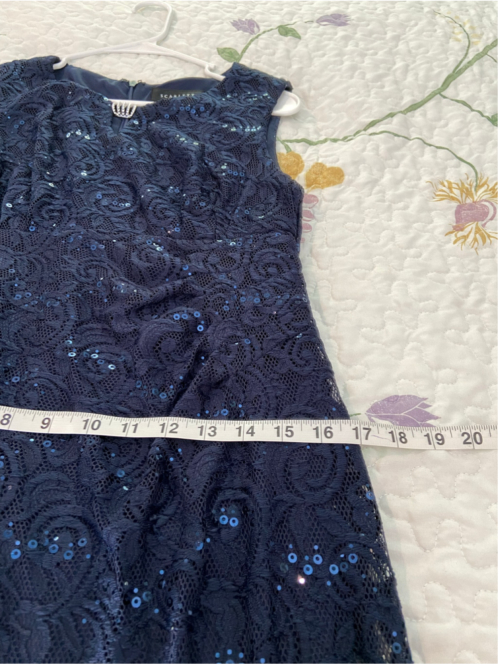 Blue sequin dress by Scarlet, size 10 - Picture 5 of 5